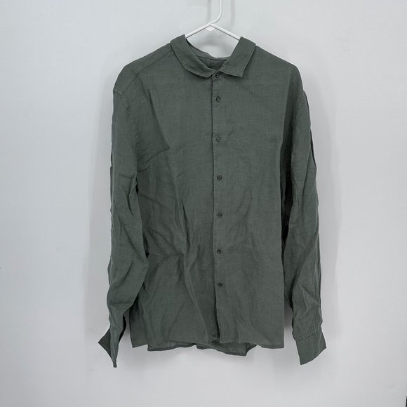 Men's Mango 100% Linen Regular-Fit Shirt XXL - Picture 1 of 4